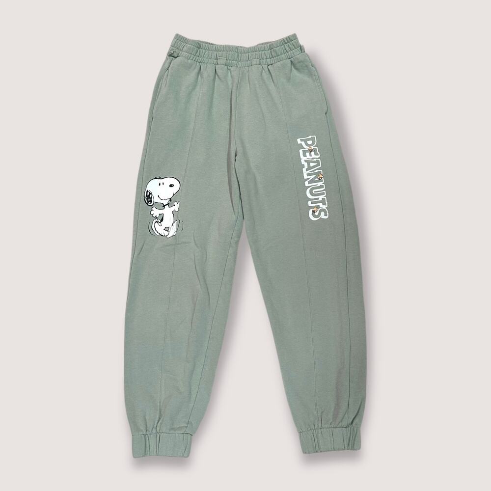 Peanuts Snoopy Sage Green Women’s Sweatpants - Size Small